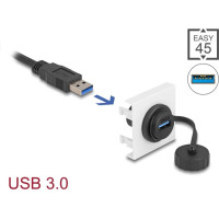 Delock Easy 45 Module SuperSpeed USB 5 Gbps (USB 3.2 Gen 1) USB Type-A female, 45 x 45 mm