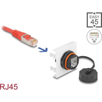 Delock Easy 45 Module Network RJ45 Cat.6A, 45 x 45 mm