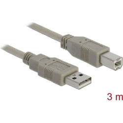 Delock Cable USB 2.0 Type-A male > USB 2.0 Type-B male 3 m