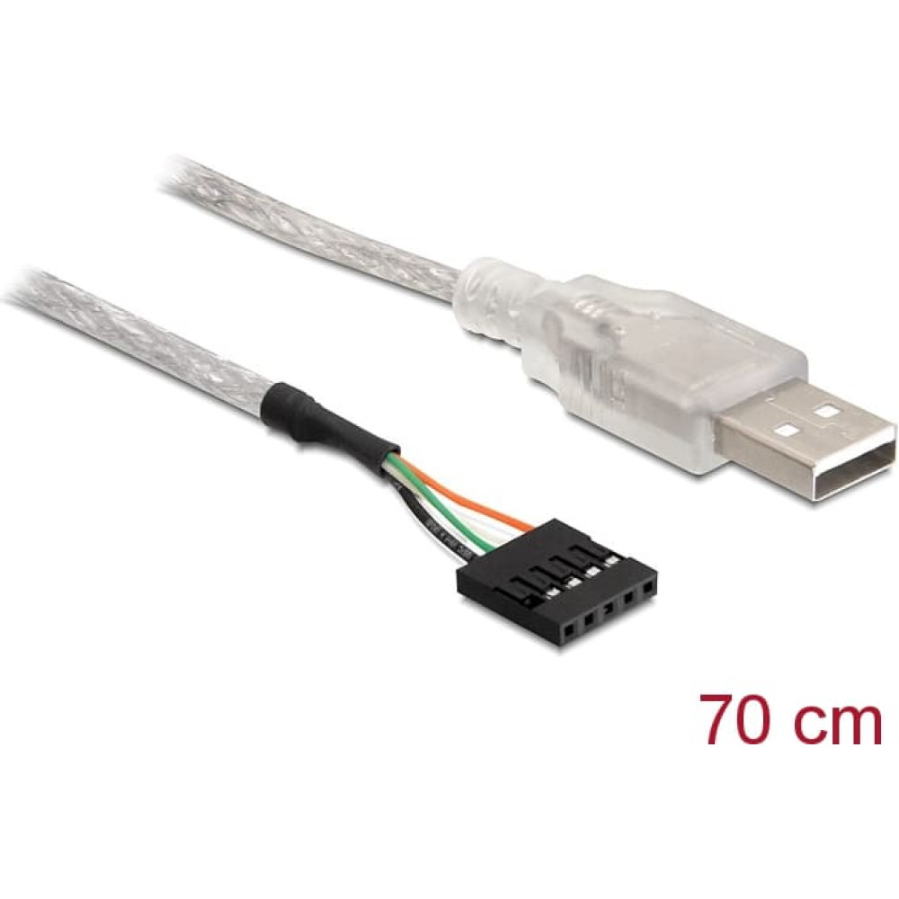 Delock Cable USB 2.0-A male to pin header
