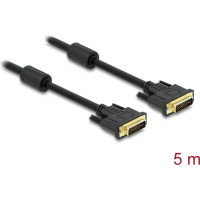 Delock Cable DVI 24+5 male > DVI 24+5 male 5 m black