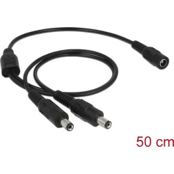 Delock Cable DC Splitter 5.5 x 2.1 mm 1 x female  2 x male