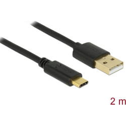 Delock USB 2.0 cable Type-A to Type-C 2 m