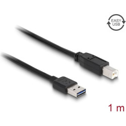 Delock Cable EASY-USB 2.0-A male  USB 2.0-B male 1 m