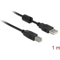 Kabelis USB2.0 AM > BM, melns, 1.0m, Delock