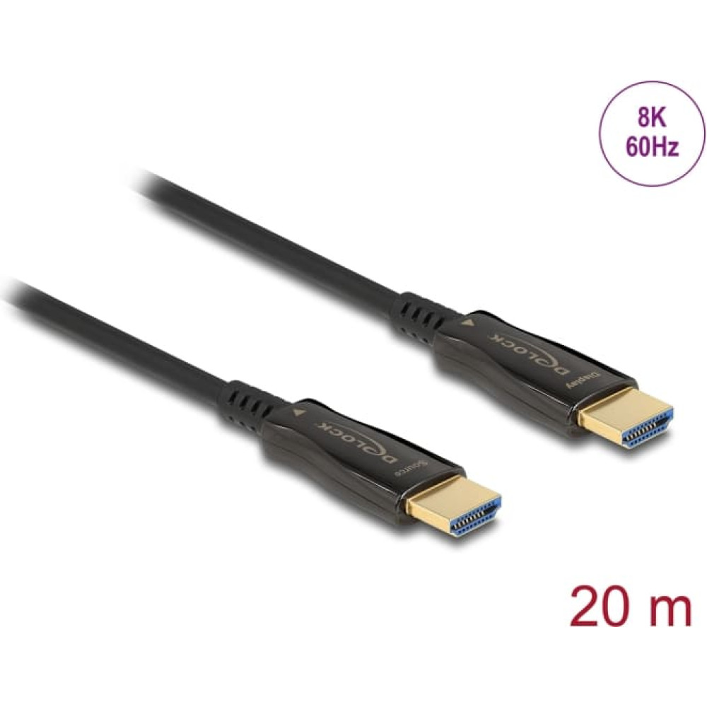 Kabelis HDMI AOC, 8K 60Hz, 20m, Delock