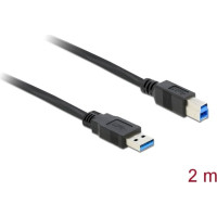 Delock USB 5 Gbps Cable Type-A male to Type-B male 2 m black