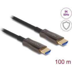 Delock Active Optical HDMI Cable with metal armouring 8K 60 Hz 100 m