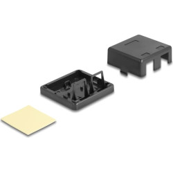 Delock Keystone Surface Mounted Box 2 Port black
