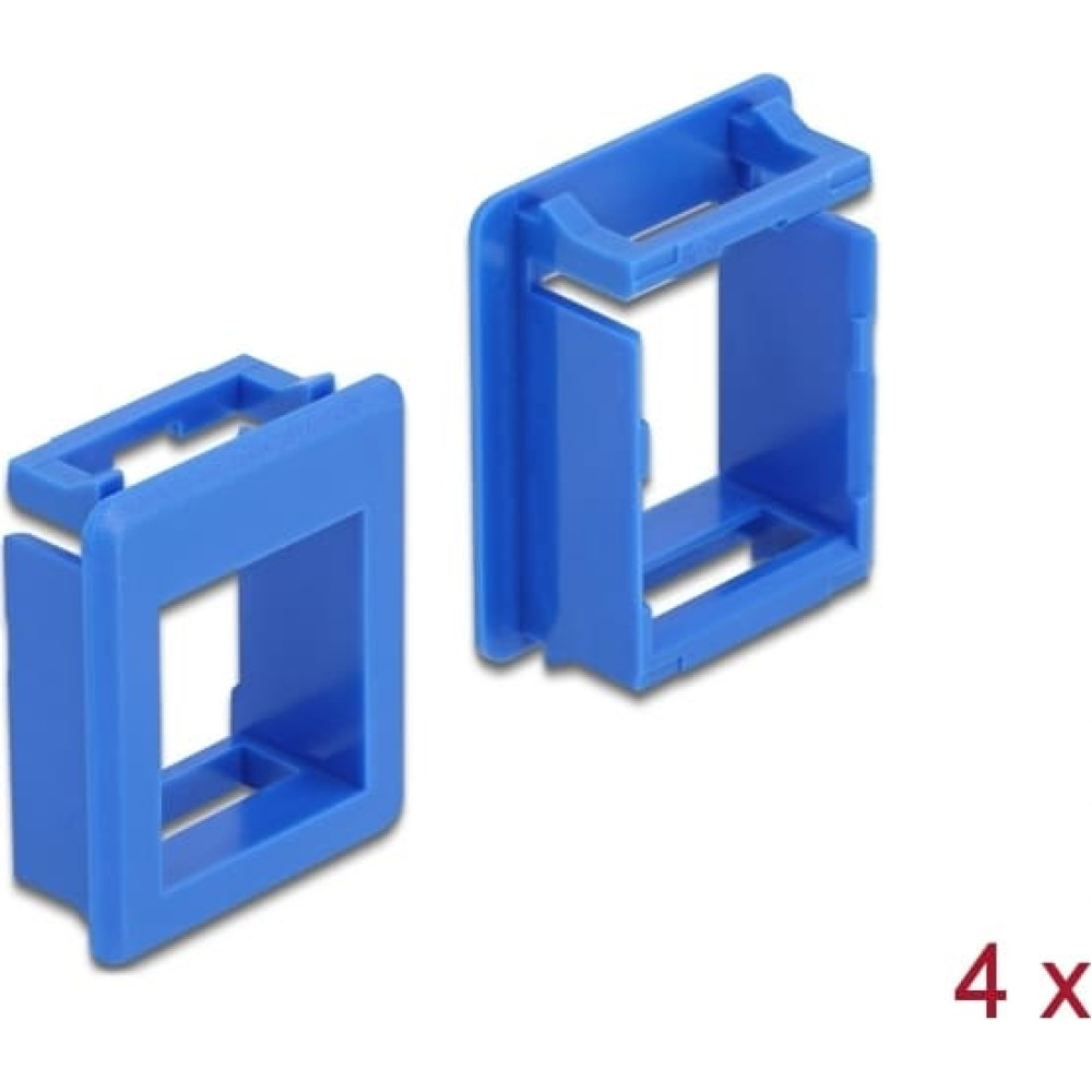 Delock Keystone Holder for cases 4 pieces blue