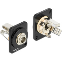 Delock D-Type Module 6.35 mm 3 pin stereo jack to solder connector