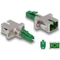 Delock Optical Fiber Hybrid Coupler LC Simplex male to SC Simplex female green