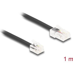 Delock Telephone Cable RJ45 plug to RJ11 plug black 1 m