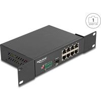 Delock 10" Gigabit Ethernet Switch 8 Port + 1 SFP