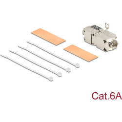 Delock Network Cable Connector LSA to LSA Cat.6A STP toolfree