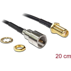 Delock Antenna Cable SMA Jack Bulkhead > FME Plug 200 mm