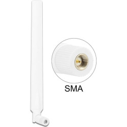 Delock LTE Antenna SMA plug 0 - 4 dBi omnidirectional rotatable with tilt joint white