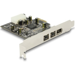 Delock PCI Express x1 Card > 2 x external FireWire B + 1 x external FireWire A