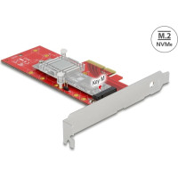 Delock PCI Express x4 Karte > 1 x intern NVMe M.2 Key M 110 mm mit Kühlkörper - Low Profile Form Faktor