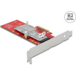 Delock PCI Express x4 Karte > 1 x intern NVMe M.2 Key M 110 mm mit Kühlkörper - Low Profile Form Faktor