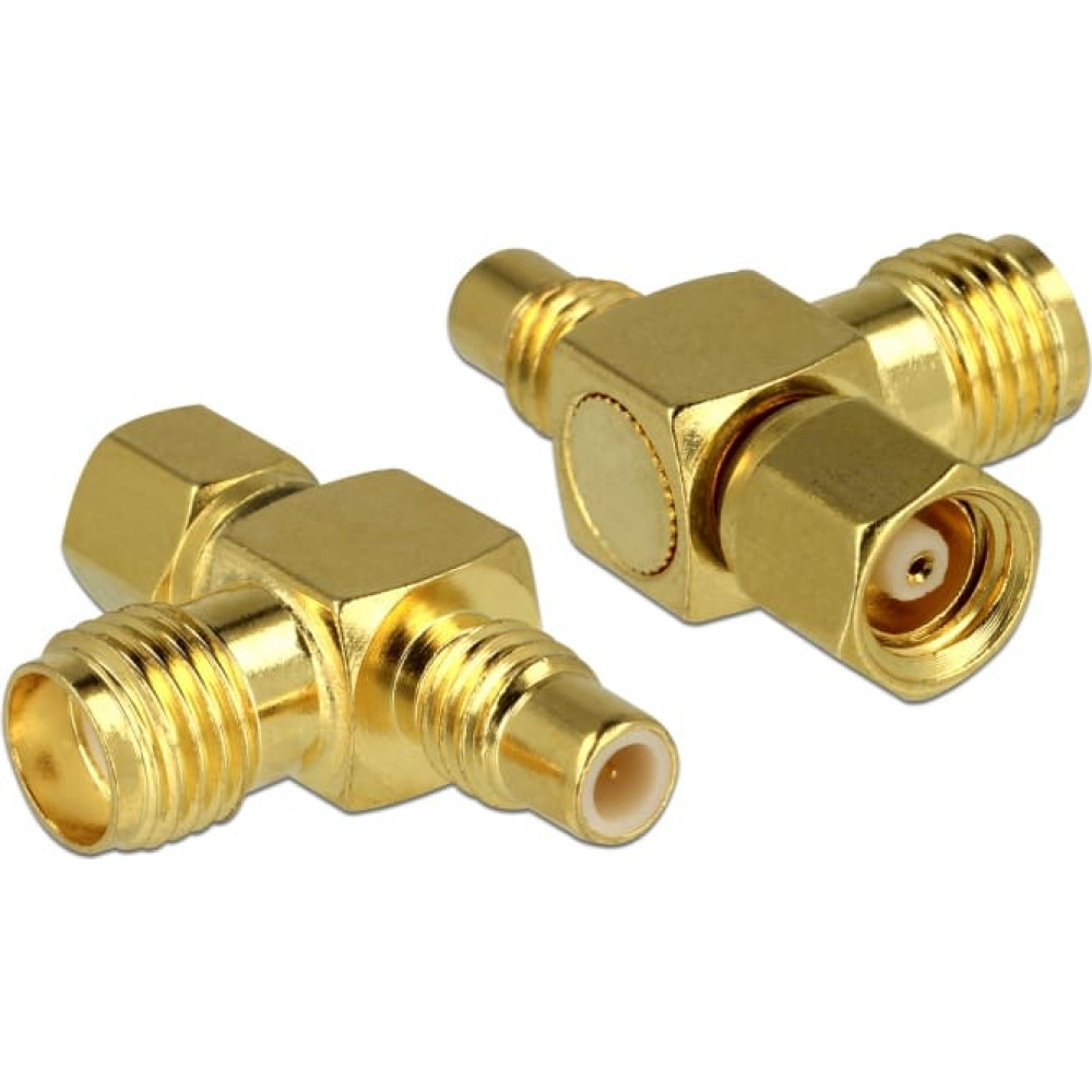 Delock Adapter SMC jack > SMC plug > SMA jack T-piece
