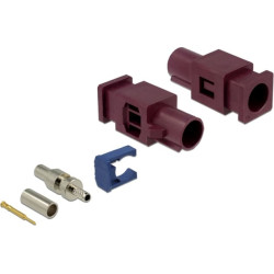 Delock FAKRA D plug spring pin for crimping