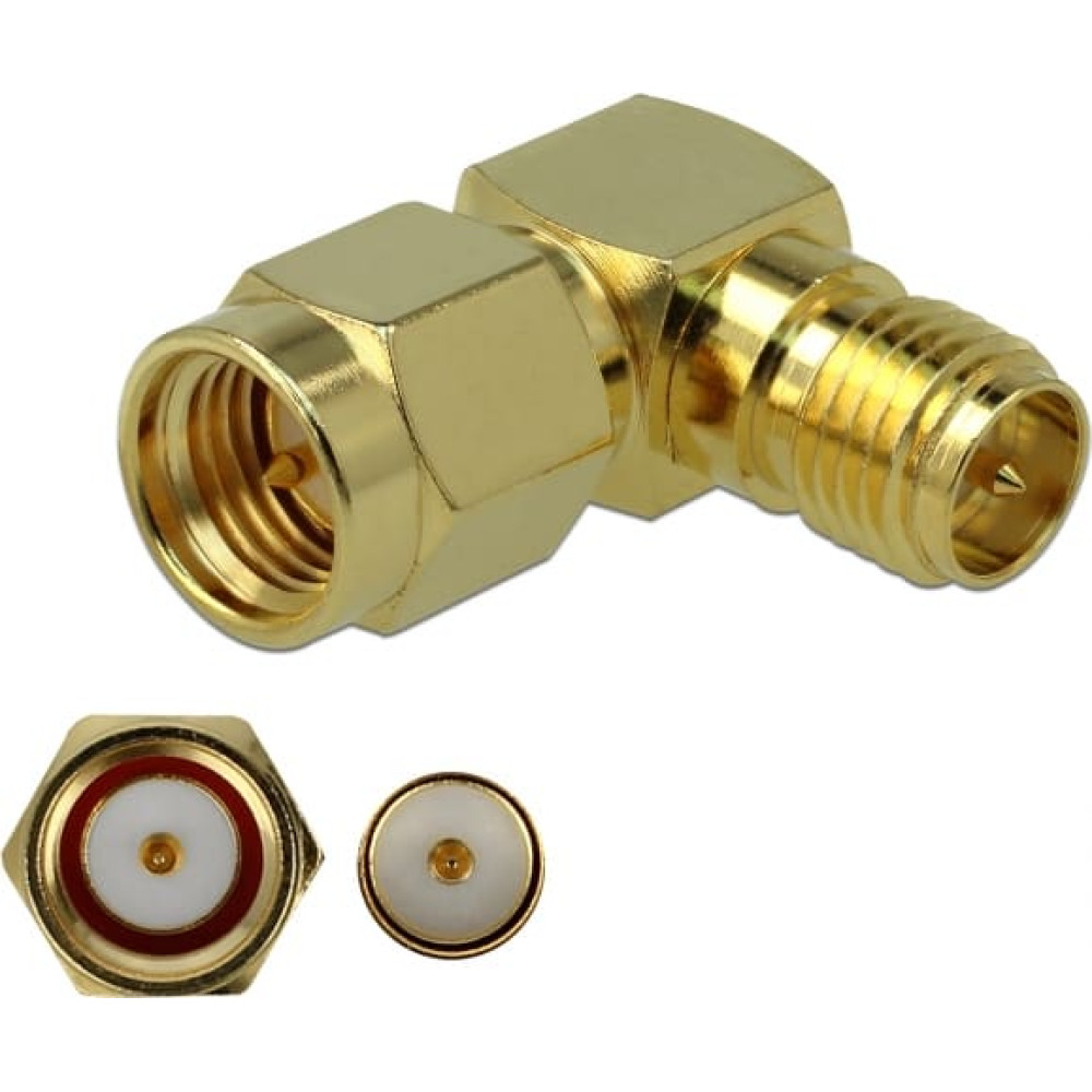 Delock Adapter SMA male to RP-SMA female 90° 3 GHz