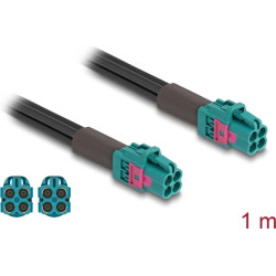 Delock Cable Mini FAKRA Z jack quad to Mini FAKRA Z jack quad A-Type Premium