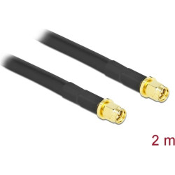 Delock Antenna Cable SMA plug to SMA plug LMR/CFD300 2 m low loss