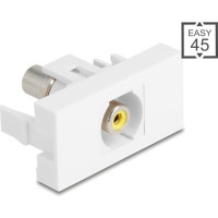 Delock Easy 45 Module RCA female to RCA female yellow / white