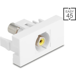 Delock Easy 45 Module RCA female to RCA female yellow / white