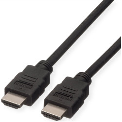 Roline HDMI High Speed Cable + Ethernet, LSOH, M/M, black, 5 m