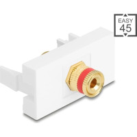 Delock Easy 45 Module binding post to thread nut red / white