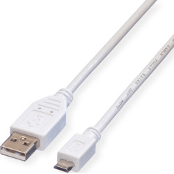 VALUE USB 2.0 Cable, USB Type A M - Micro USB B M 1.8 m