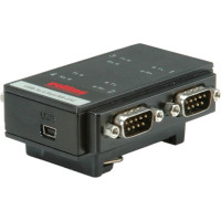 Roline USB 2.0 to RS232 Adapter, for DIN Rail, 4 Ports