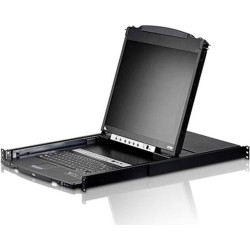 Aten CL5808N LCD KVM Switch,USB-PS/2, VGA, 8 Port, DE-Layout