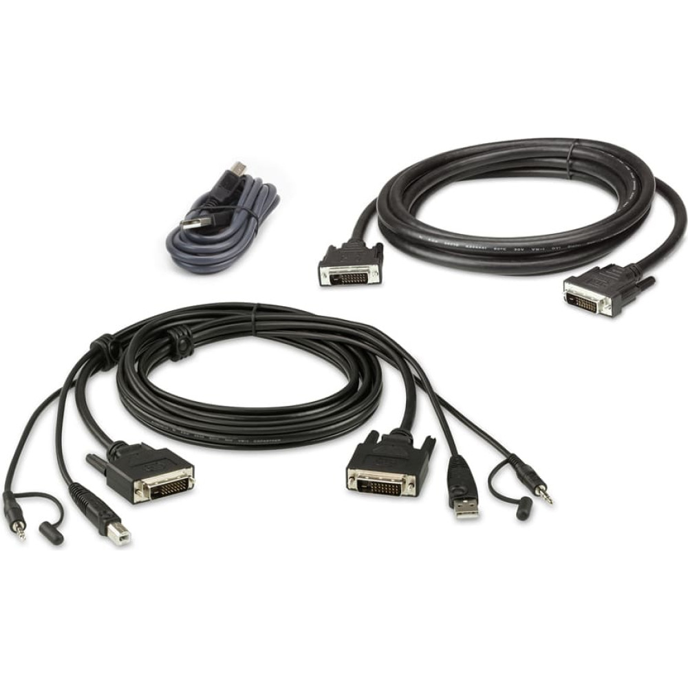 Aten 2L-7D02UDX3 USB DVI-D Dual-Link Dual Display Secure KVM Kabel Set