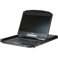 Aten CL3116NX KVM-Switch, 18,5" TFT, VGA, PS/2-USB, 16 Port, DE-Layout