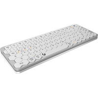 Keysonic KSK-5020BT-S tastatūra Birojs Bluetooth sistēma QWERTZ Vācu Alumīnijs, Balts