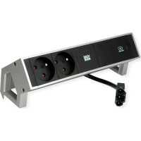 Bachmann DESK2 2xUTE 1xUSB C 60W 0.2m GST18 INOX