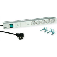 Bachmann 19" 1U 5xCEE7/3 1xswitch 1xGVS-Plus 2.0m CEE7/7