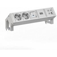 Bachmann DESK2 white 2xCEE7/3 1xUSB A/C 22W 0,2m GST18
