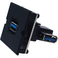 Bachmann Frame 1xUSB 3.0, 90° outlet sideways