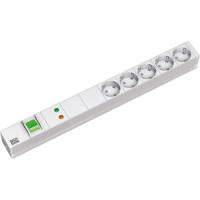Bachmann 19" socket strip 5-way with GVS with switch