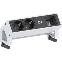 Bachmann DESK2 2x earthing contact 1x ABD GST18, white