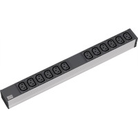 Bachmann socket strip 19" 1U 12 x C13 socket protective contact plug