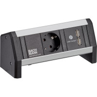 Bachmann DESK 1x earthing contact 1x USB charger