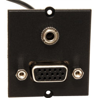 Bachmann custom module 1x VGA+ audio 3.5 mm stereo, black