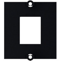 Bachmann custom module frame 1x keystone with metal holder, black