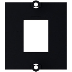 Bachmann custom module frame 1x keystone with metal holder, black